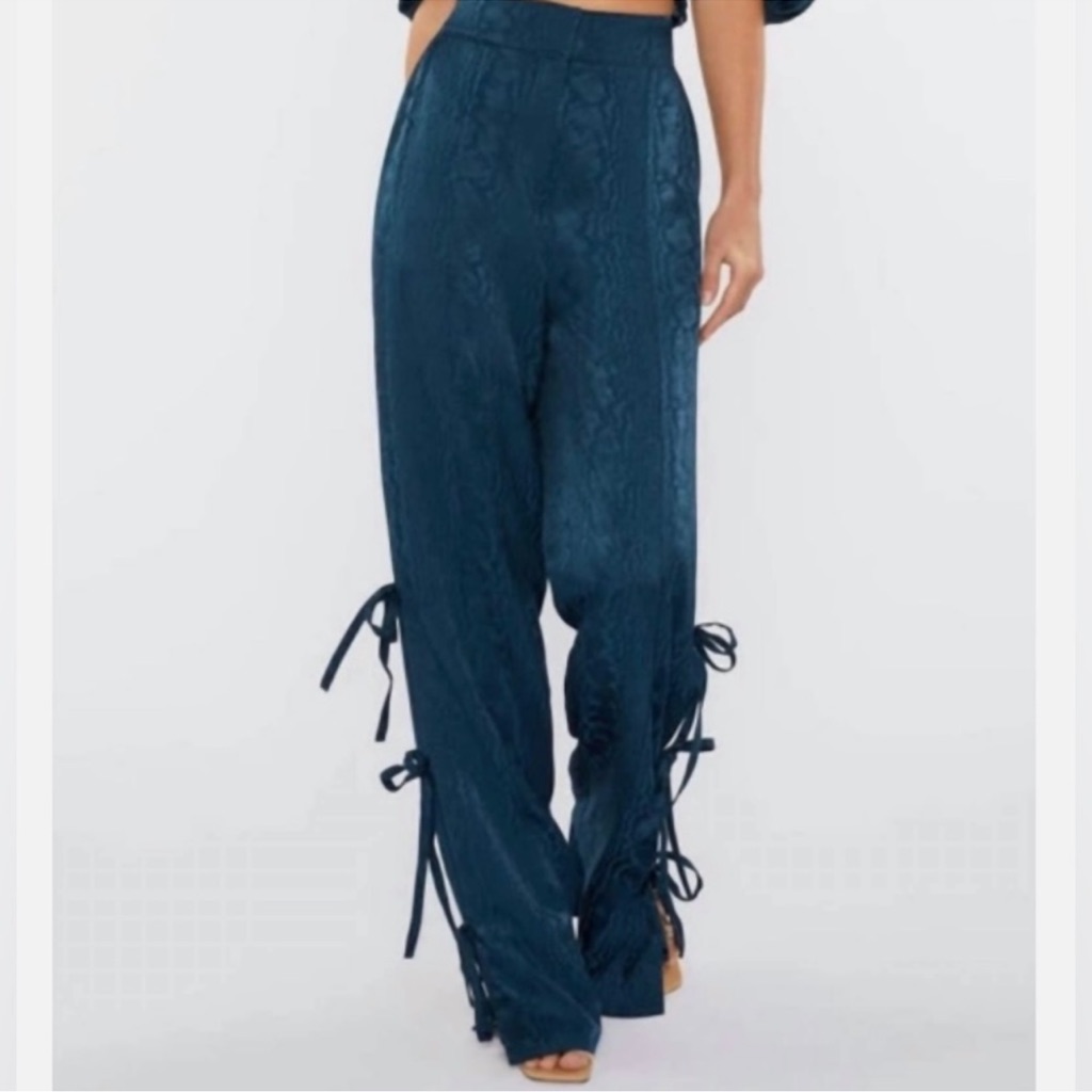 Cinq A Sept Keaton Pant Peacock Blue Size 2 Nwt